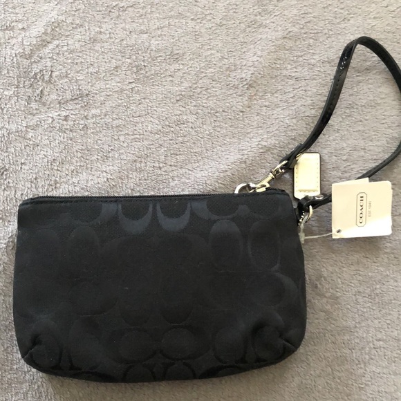 Coach Black Wristlet NWT - Picture 6 of 8